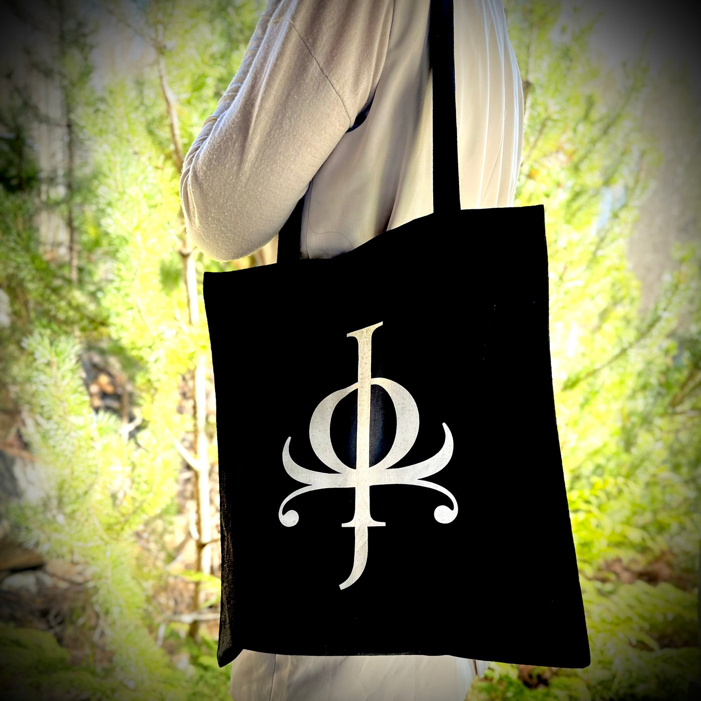 Black Unisex Johanna Kurkela Logo Tote Bag