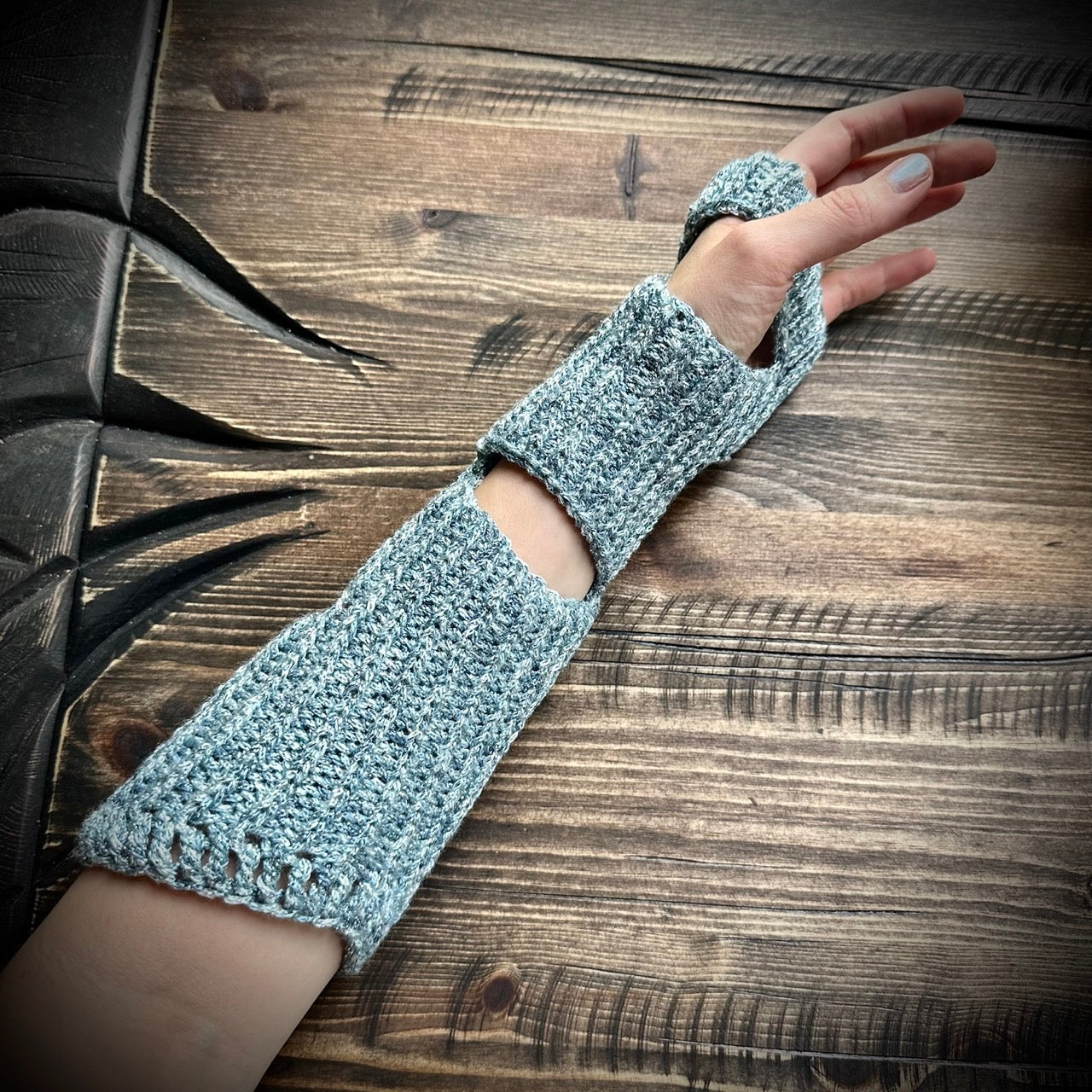 Dune Sparkling Icy Blue "Eärendil" Arm Warmers