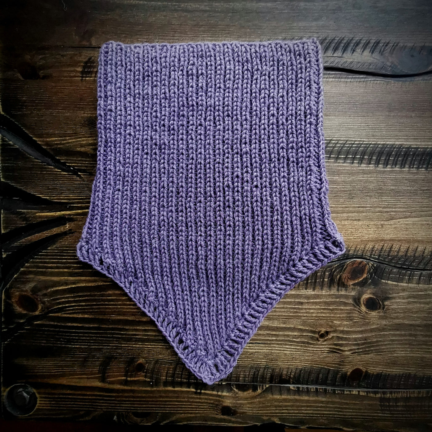 Handmade knitted heather cowl